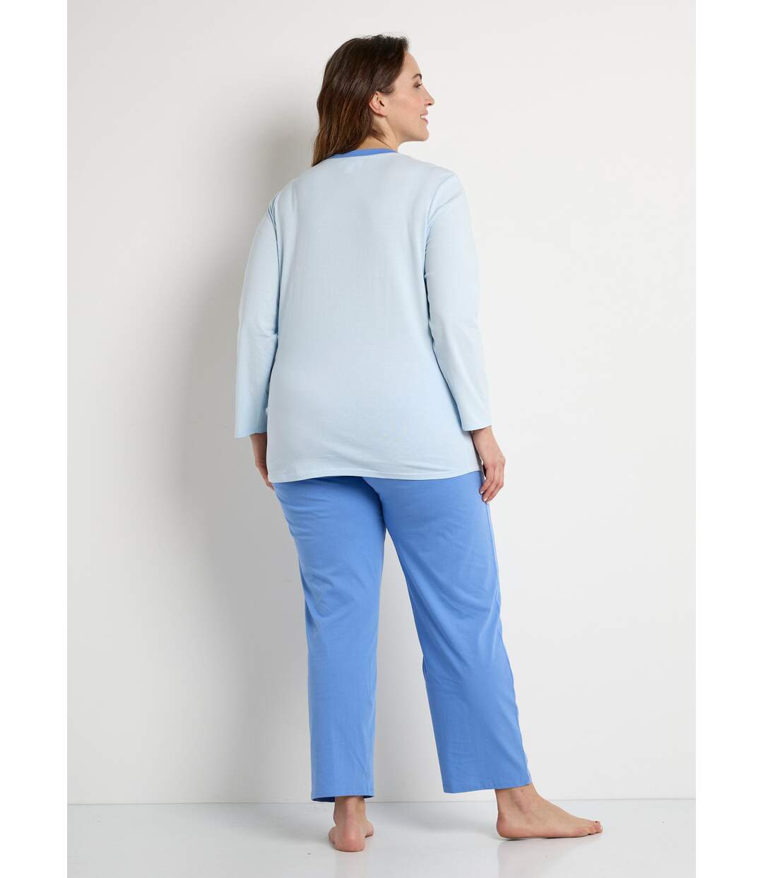 Pyjama coton motif manches longues - lot de 2-2