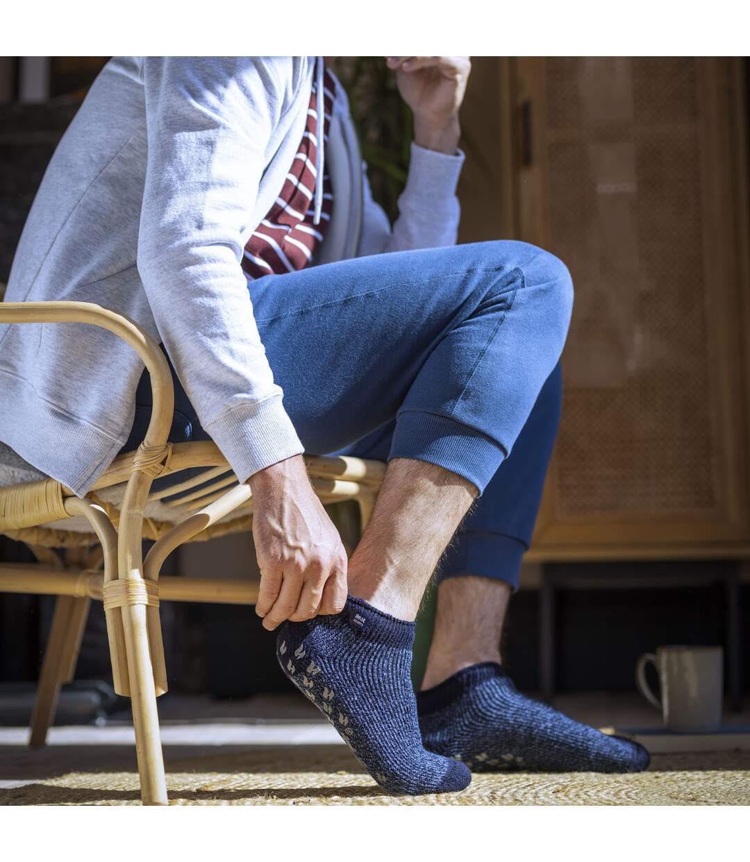 Heat Holders - 6 paires de chaussettes thermiques antidérapantes pour hommes-5