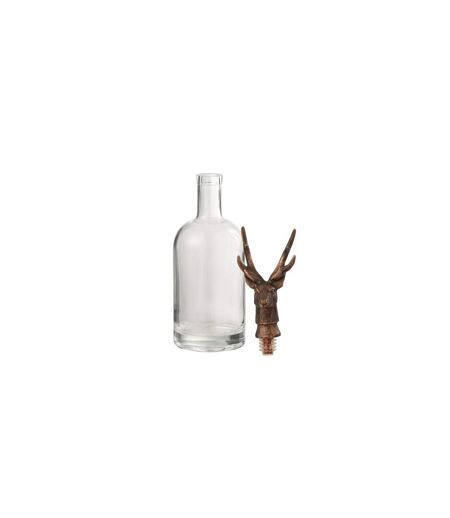 Bouteille en Verre Cerf 35cm Transparent