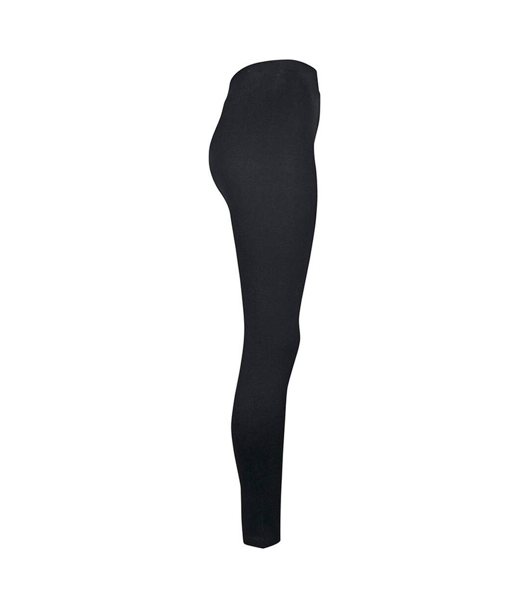 Build Your Brand Womens/Ladies Jersey Stretch Leggings (Black) - UTRW7718-4