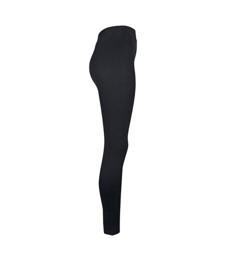 Build Your Brand Womens/Ladies Jersey Stretch Leggings (Black) - UTRW7718