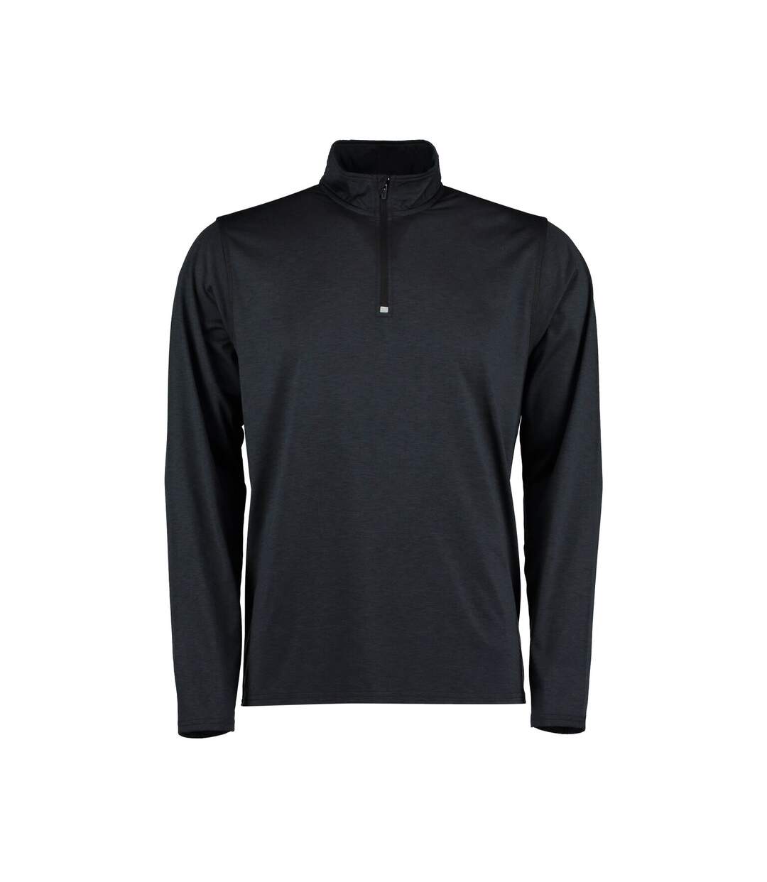 Rhino Mens Hyper Mid Layer Zip Skin Performance Top (Black Heather) - UTRW6270-1