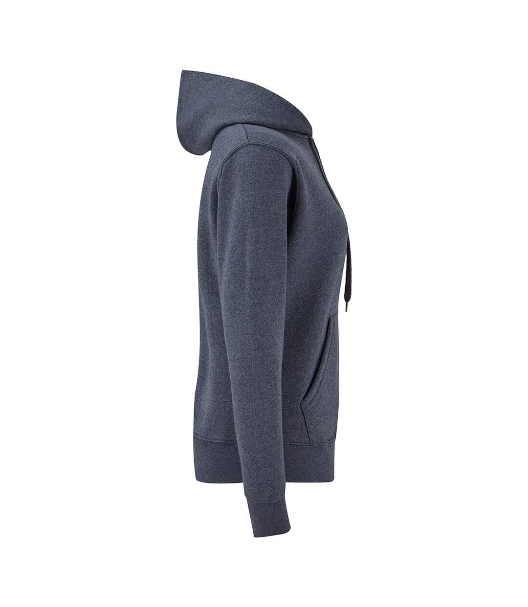 Fruit of the Loom Classic Lady Fit Hooded Sweatshirt (Heather Navy)