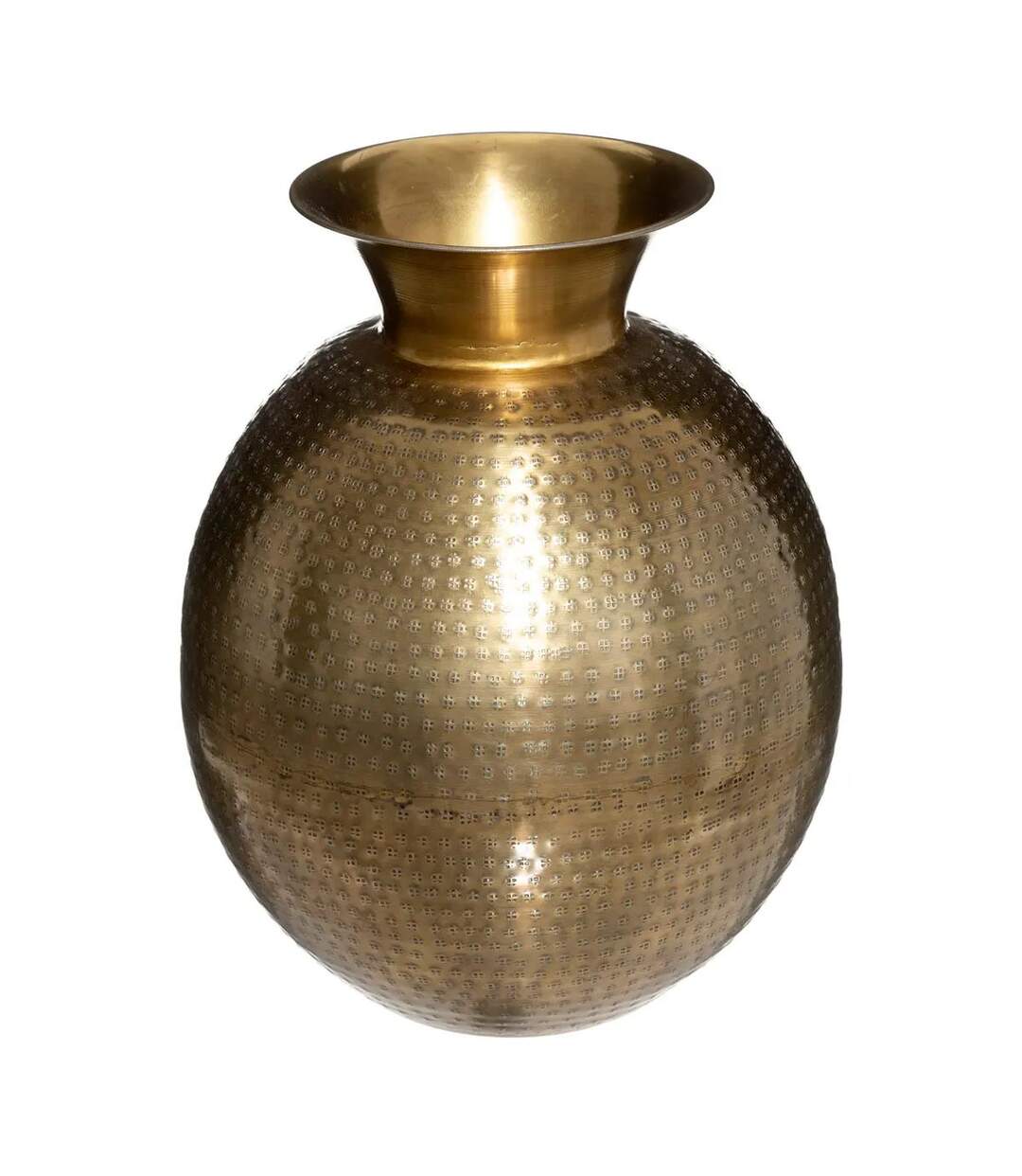 Vase Design en Métal Oasis 40cm Or-1