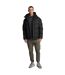 Mens quilted panelled jacket jet black Lyle & Scott