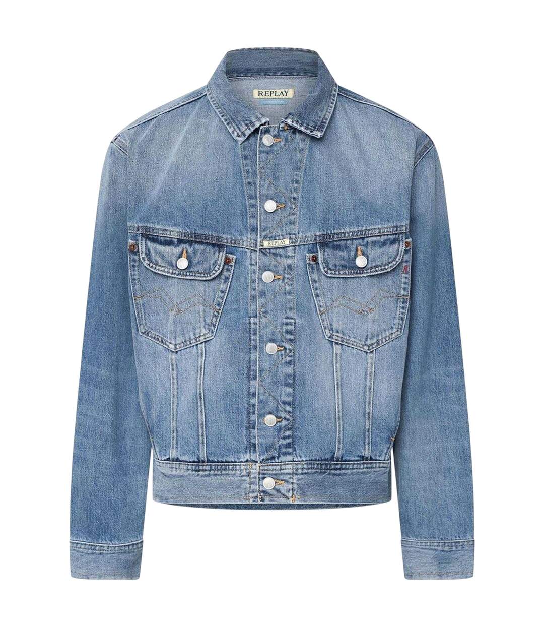 Veste En Jean 9zero1 Homme Bleu Replay-1