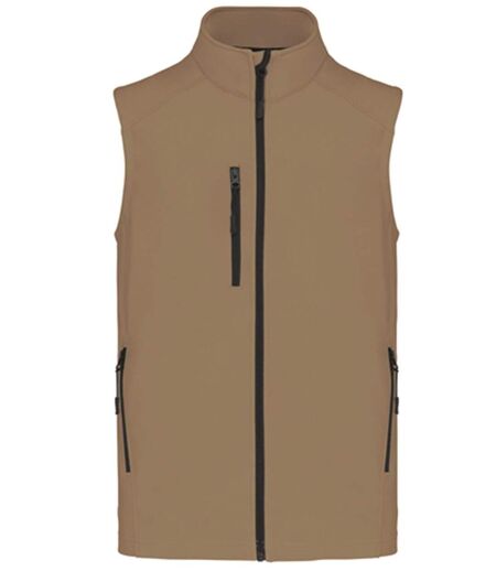 Bodywarmer softshell - gilet sans manches - K403 - beige camel - Homme