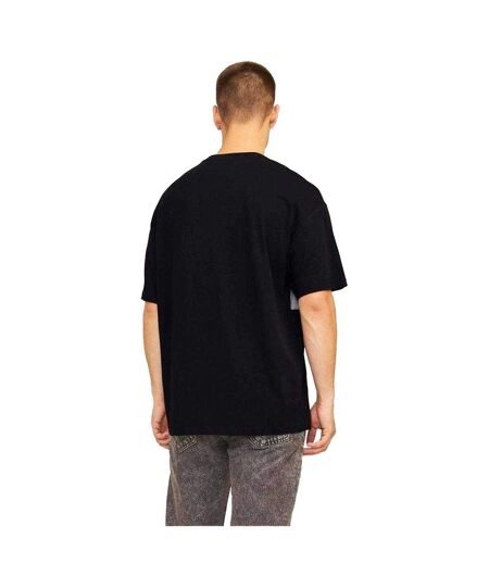 T-shirt Motif/style Blocs De Couleurs Homme Noir Jack And Jones