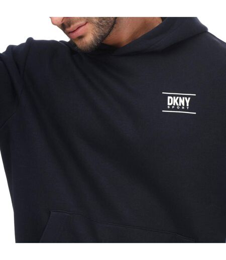 Sweat à capuche blackwater homme bleu marine DKNY