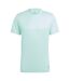 Mens Run It T-shirt Aqua Adidas-1