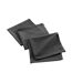 Lot de 3 Serviettes de Table Mistral 40x40cm Anthracite-1