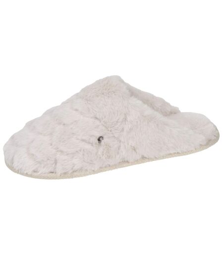 Isotoner Chaussons Mules femme chat fantaisie confort moelleux