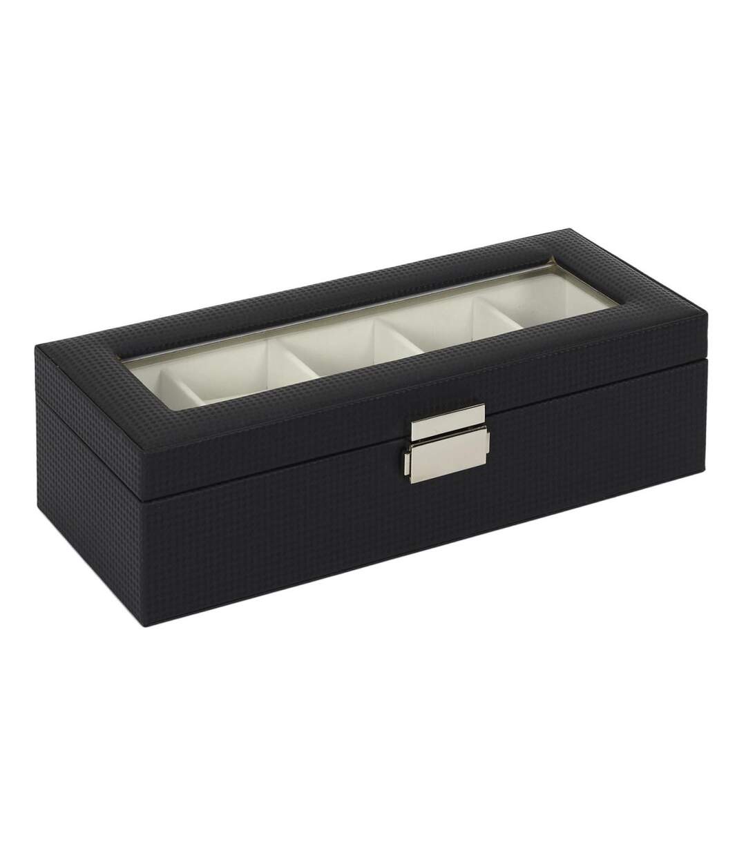 Boîte à Bijoux Déco 5 Montres 29cm Noir-3