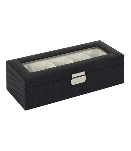 Boîte à Bijoux Déco 5 Montres 29cm Noir