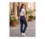 Jean Femme Taille Haute Stretch Bleu Brut - Coupe Confort AXXANO-4