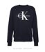 Sweat Motif/style Gros Logo Homme Bleu Marine Calvin Klein-2