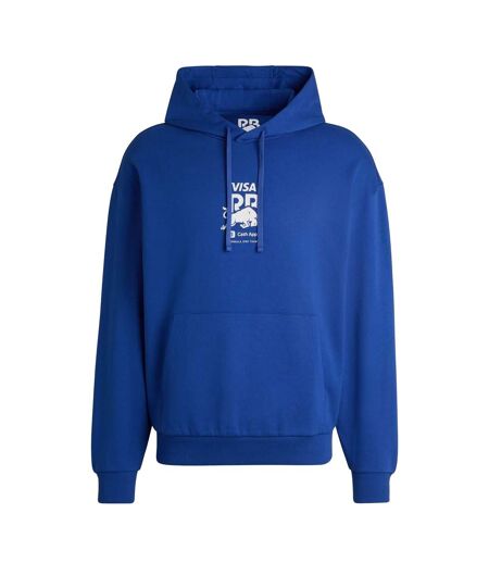 Mens Pull Over Hoodie Blue Hugo
