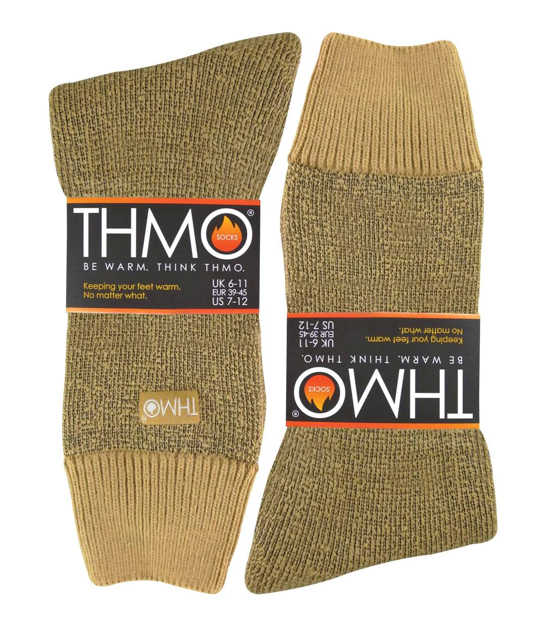 THMO Chaussettes Homme Thermiques Doublé Polaire