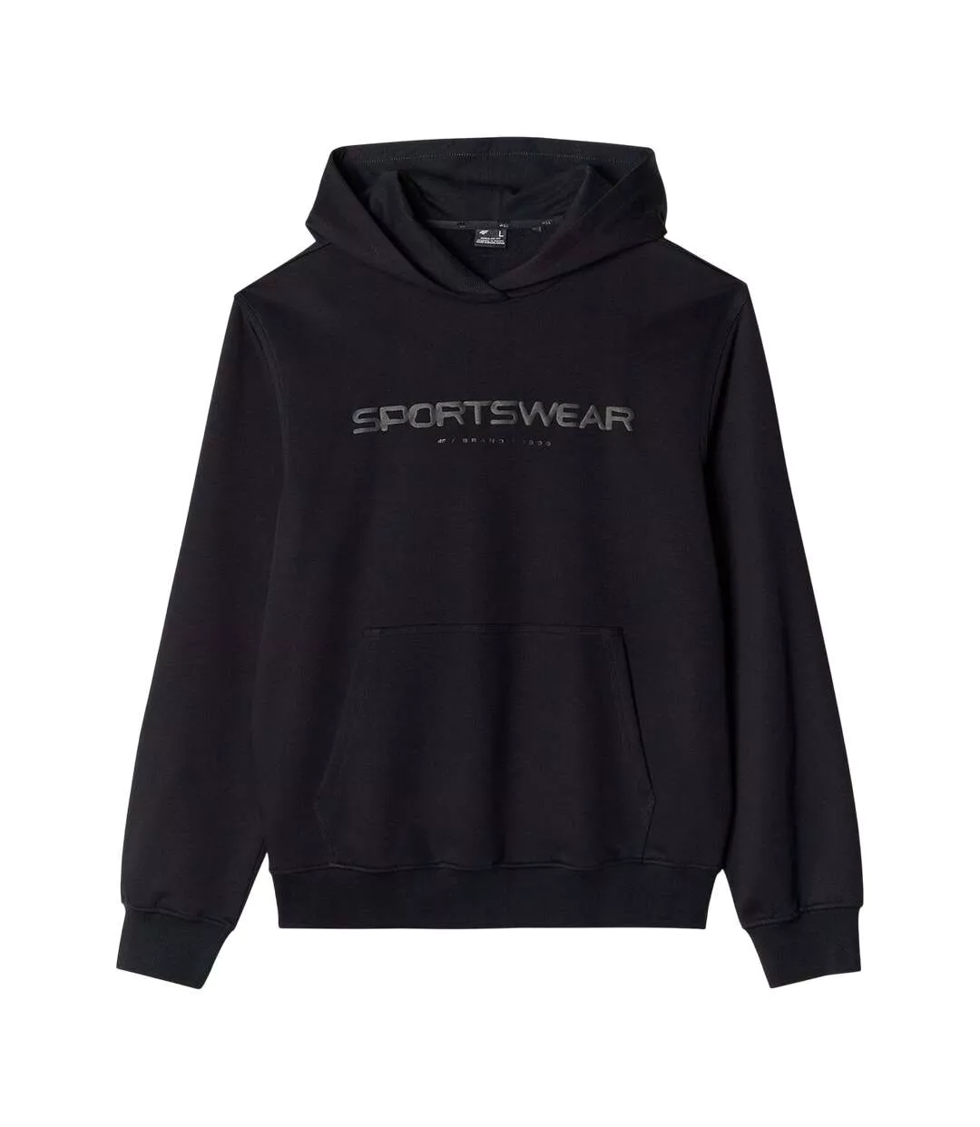 Sweat À Capuche M1259 Homme Noir 4F-2