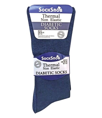 3 Pk Mens Non Elastic Thermal Diabetic Socks