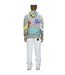 Mens Graphic Print Hoodie Grey Money-3