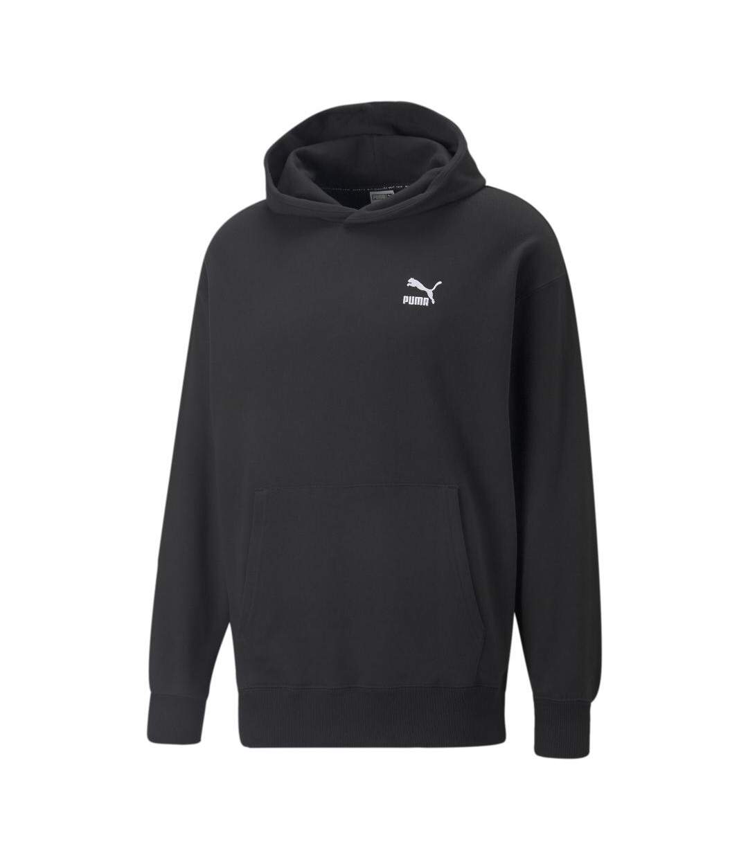 Sweat à Capuche Noir Homme Puma 535601 - L-1