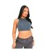 Haut Court Premium Femme Gris Missy Empire-1