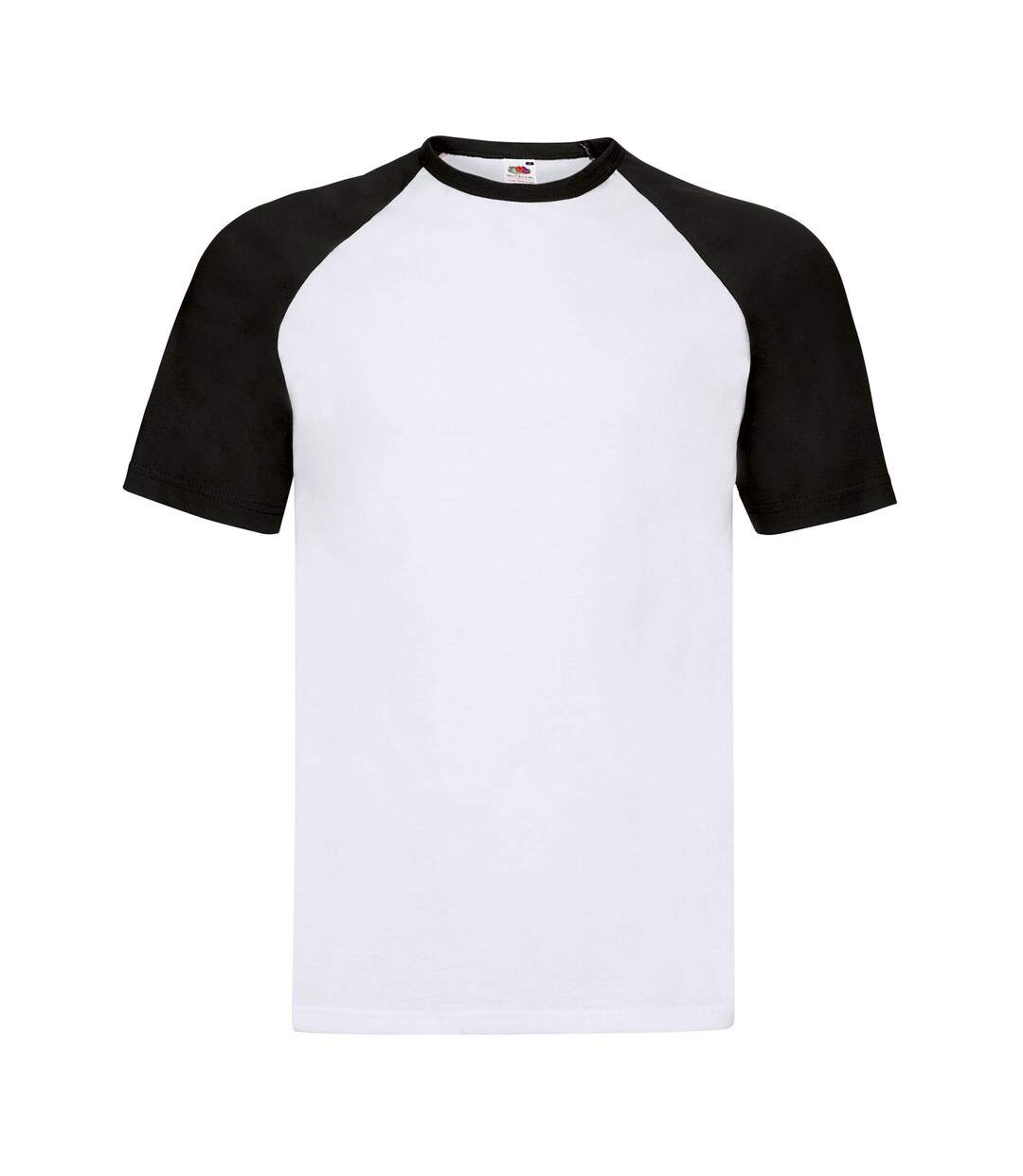 T-shirt adulte blanc / noir Fruit of the Loom