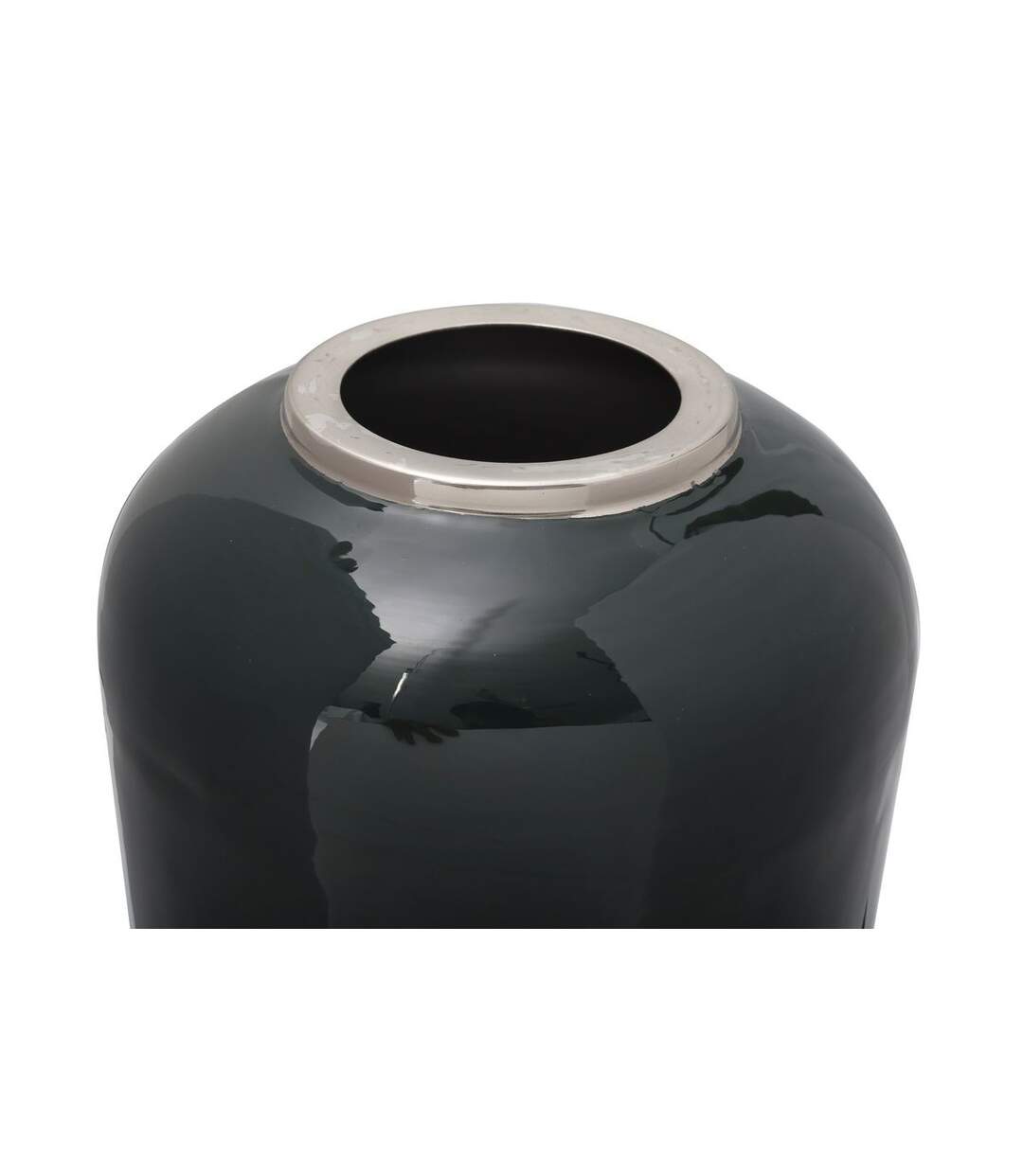 Vase Rond Déco Somyu 48cm Vert & Argent-2