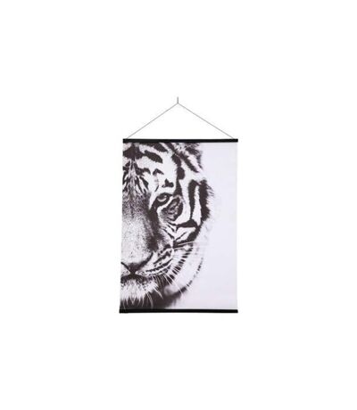 Toile Suspendue Imprimée Tigre 73x100cm Noir