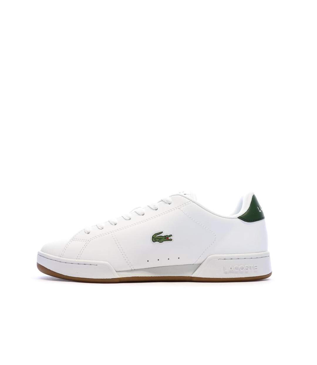 Baskets blanches/vertes homme lacoste carnaby cup-1