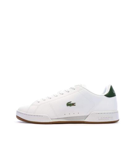 Baskets blanches/vertes homme lacoste carnaby cup