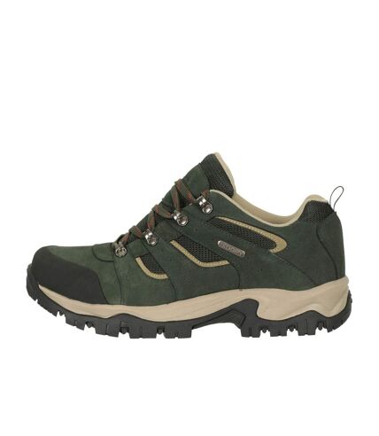 Mountain Warehouse Mens Voyage Suede Waterproof Walking Shoes (Green) - UTMW1123