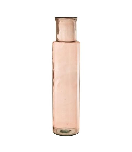 Vase en Verre Bouteille 44cm Rose