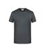 T-shirt Basic Homme Graphite Uni James And Nicholson-1