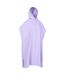 Womens/ladies lagoon microfibre poncho one size light purple Mountain Warehouse