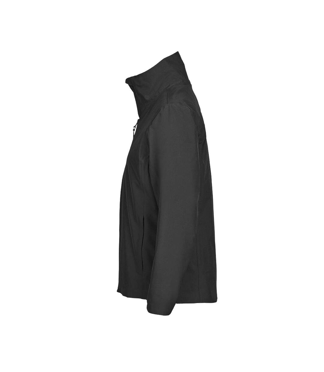 Womens/ladies All Weather Jacket Black Tee Jays-3