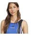 Womens/ladies Equipment Logo Colour Block Bodysuit Blue Adidas-4