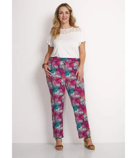 Pantalon fluide taille élastiquée