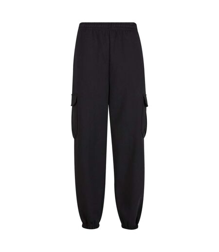 Mens 90s Cargo Jogging Bottoms Noir Build Your Brand