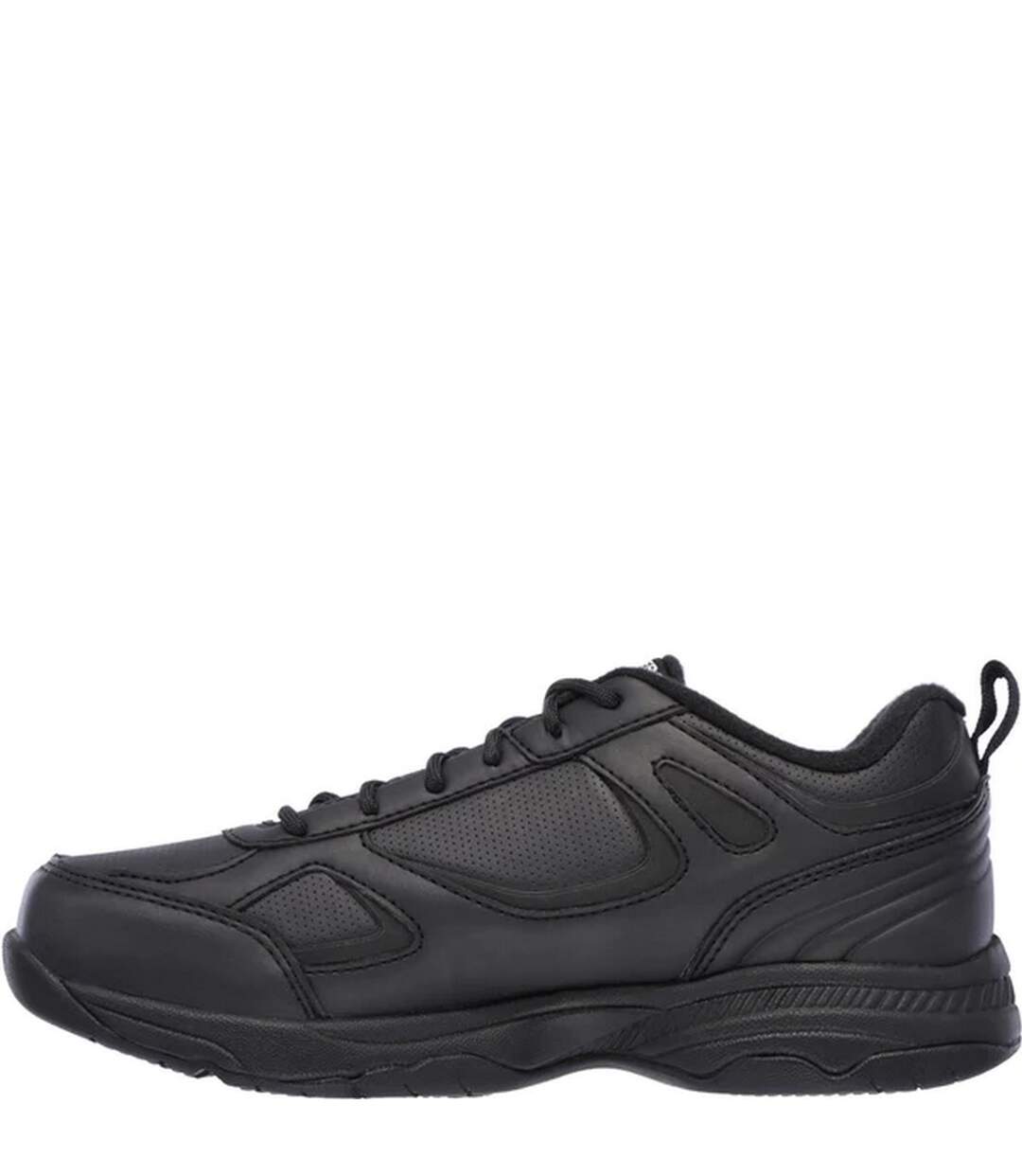 Womens/ladies dighton-bricelyn sr leather relaxed fit safety shoes black Skechers-2