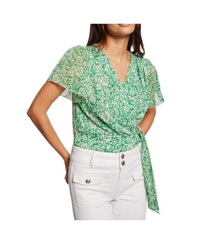 Blouse Vert/Blanche Femme Morgan DRICHIE - L