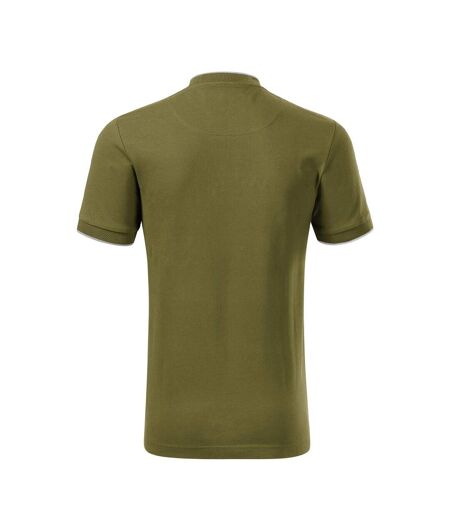 Polo Motif/style Losange Premium Homme Vert Malfini
