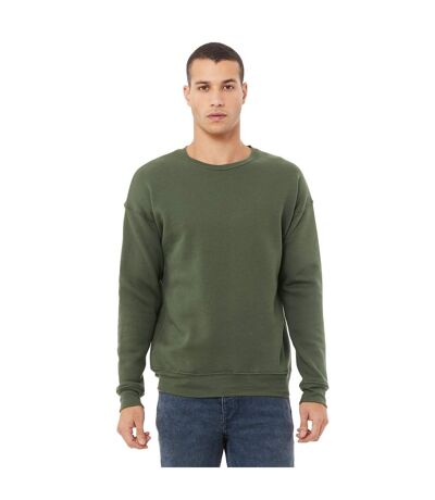 Bella + Canvas Unisex Adult Fleece Drop Shoulder Sweatshirt (Military Green) - UTBC4756