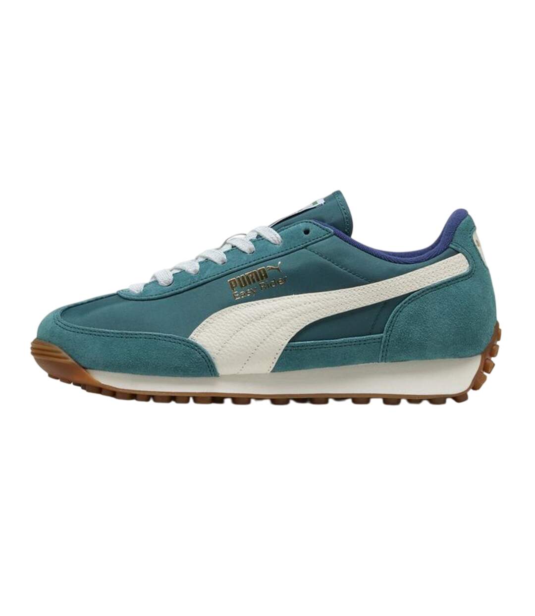 Baskets Motif/style Rétro Easy Rider Homme Émeraude Blanc Puma-2