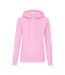Classic lady fit hooded sweatshirt light pink Fruit of the Loom-1