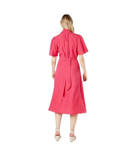 Robe mi-longue femme rose Principles