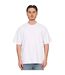 Unisex adult combed ringspun cotton oversized t-shirt white Casual Classics-4