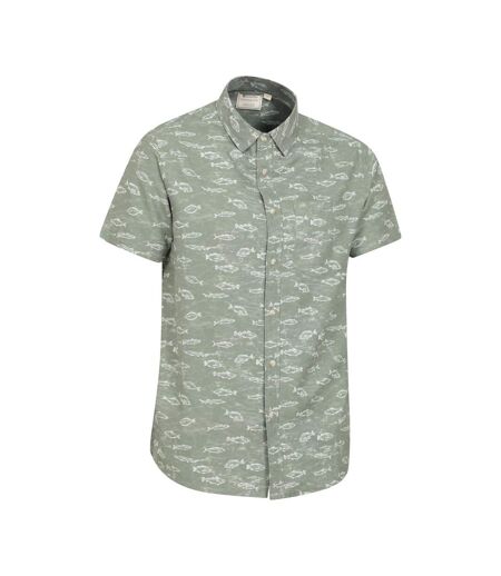 Mountain Warehouse Mens Fish Easy-Care Shirt (Green) - UTMW667