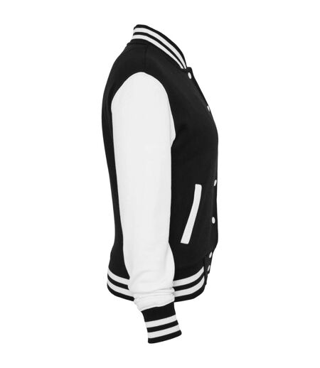 Veste De Survêtement Femme Noir Blanc Urban Classics